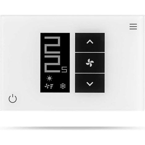 Cronotermostato WiFi per Fan Coil Seitron Smart Diamond GFW01XZ