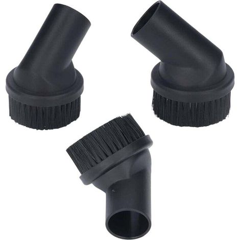 3 Pièces Brosse Ronde Aspirateur 35mm/1.38in Diamètre Intérieur Brosse à Poussière Ronde Accessoire pour Aspirateur pour Nettoyer Les Lacunes du Canapé