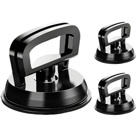 Ensemble de 3 ventouses pour carrosserie de voiture, comprenant 1 grande et 2 petites ventouses, noires (1/4)