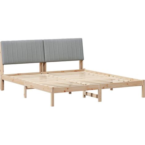 Maison Exclusive - Estructura de cama Marrón 180 x 200 cm Madera (1/5)