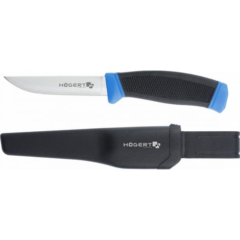 Cuchilla para cables Hogert Technik HT4C652, pelacables profesional, corte limpio y preciso, mango ergonómico, cuchilla de acero resistente