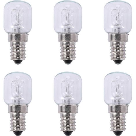 6er-Pack E14 25 W Hochtemperatur-Halogenbirne, 500 °C, 250 V, 25 W, Quarz (1/5)