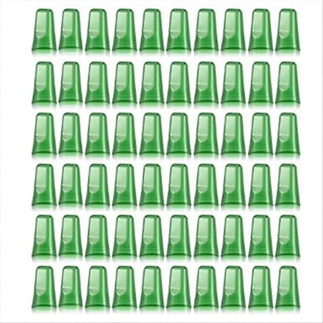 Lot de 60 couvercles pour bouteilles d'alcool avec bec verseur, bouchons de bar universels, distributeurs de boissons, transparents à la poussière (1/5)