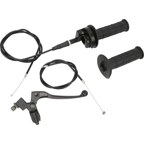 Kit câble papillon vélo motorisé, remplacement système câble noir mat 7/8 pouces compatible 4 cylindres (1/5)