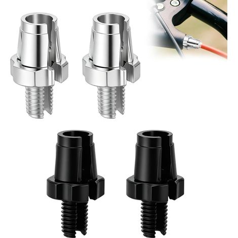 4pcs Vis Réglage Câble Frein Vélo M7, Noir & Argent (1/5)