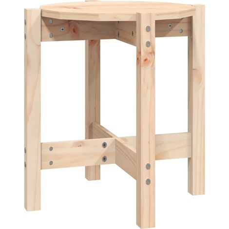 Maison Exclusive - Mesa de centro de madera de pino maciza Ø 42,5 (1/5)