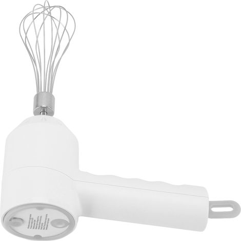 Mini-Akku-Elektro-Schneebesen, weiß, für Gebäck, Sahne, Kuchen, tragbarer Mixer mit eingebautem Akku. (1/5)
