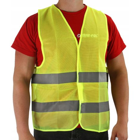 GILET RÉFLÉCHISSANT AVEC SANGLES DE SUSPENSION / NOIR / (1/4)