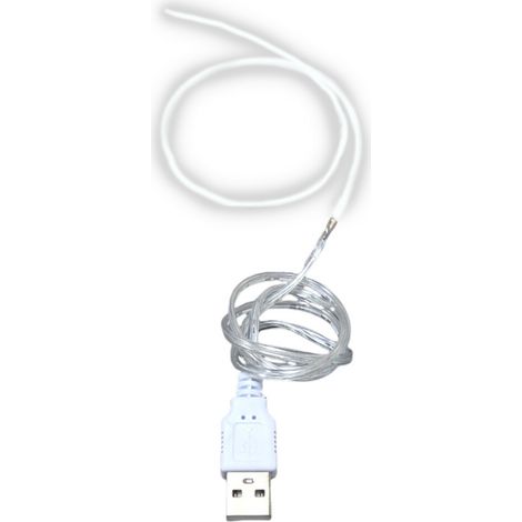 Bombilla flexible LED USB de 5 V con filamento - Blanca (1/2)
