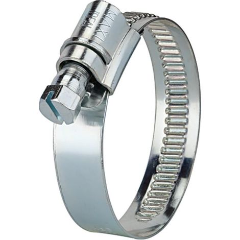 Riegler Schneckengew.-Schl.schelle, Stahl glanzv. (W1), 60-80 mm, 20 mm (1/2)
