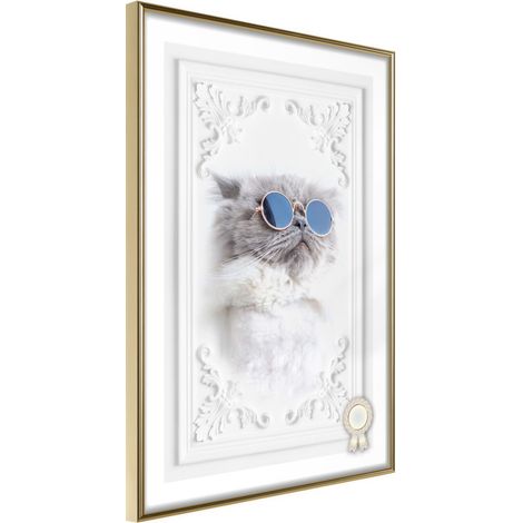 Affiche Murale Encadrée "Like a Boss" 30 x 42 cm Or