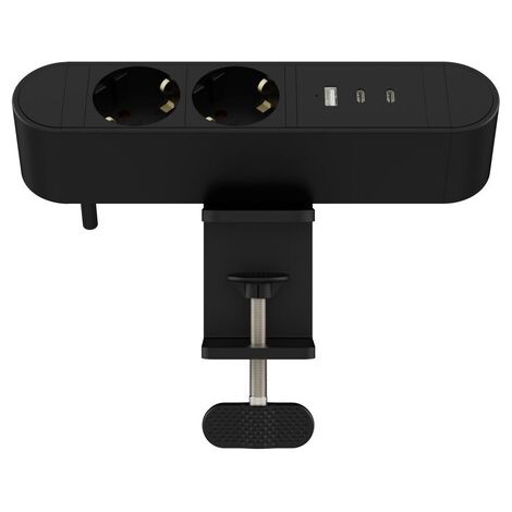 MicroConnect MC-MDPS-EU2-30W Multiprise bureau 2 Schuko + USB-C PD 30W