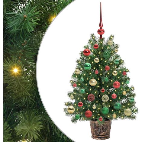 Árbol de Navidad artificial Verde 95 cm PE y PVC vidaXL