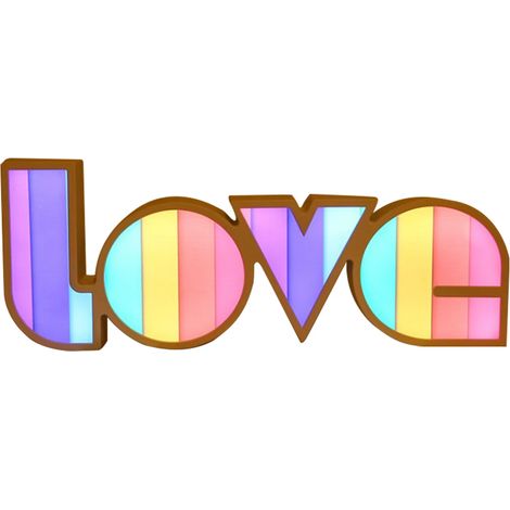 [JAMAIS UTILISÉ]Lampe LED en signe d'amour, veilleuse arc-en-ciel, décoration de Table, Alphabet, lettres, pour la maison, chambre à coucher, (1/5)