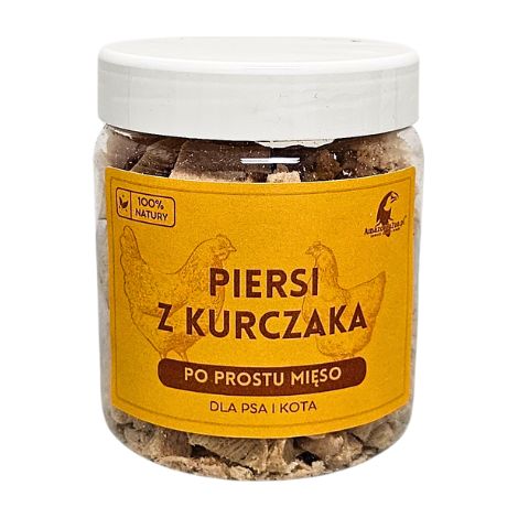 Petti di pollo liofilizzati 80 g per cani e gatti ipocalorici minerali vitamine GUSTO SANO (1/2)
