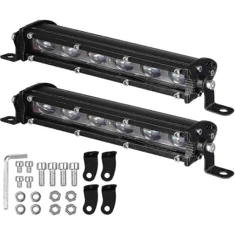 Lot de 2 barres lumineuses LED pour feux extérieurs de voiture et feux de travail pour camionnettes. (1/2)