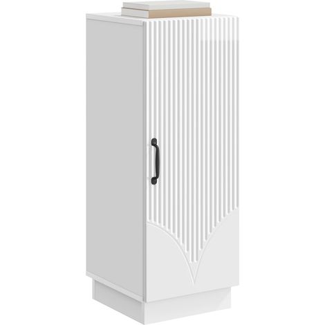Maison Exclusive - Credenza Bianco Lucido 33 x 34,5 x 87 cm Legno ingegnerizzato