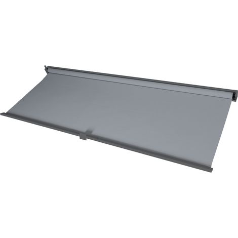 Paroi latérale pour pergola HWC-L41, Pavillon , tissu/textile 3x3,7m - anthracite (1/5)