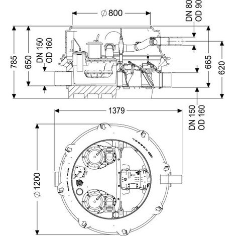 Système de relevage anti-refoulement KESSEL Ecolift XL