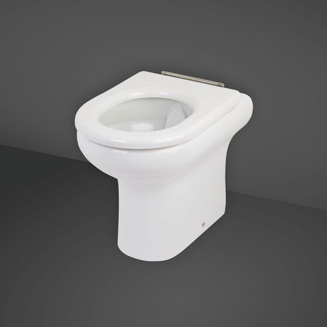 RAK Compact Rimless Back to Wall Toilet 455mm Comfort Height - Ring Seat (1/3)