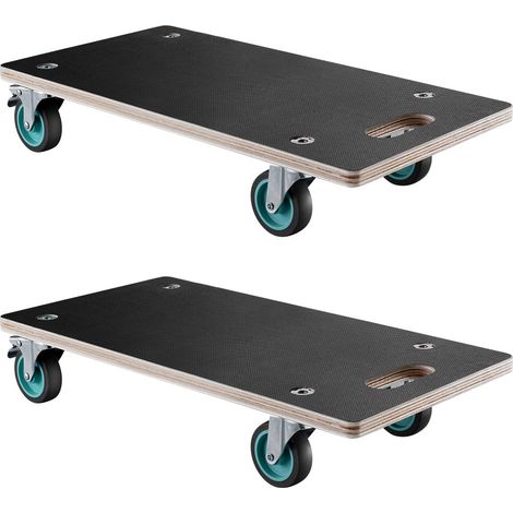 Chariot de Déménagement 2 PCS Déplace Meubles Multifonctionnel Charge 250 kg Chacun 574x290x117 mm avec 4 Roues Silencieuses TPR Déménageur pour Meubles, Canapé, Machine à Laver, Réfrigérateur (1/5)