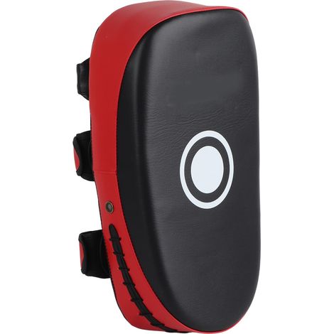 Paire de cibles de frappe professionnelles pour boxe, Muay Thai, pied et coude, résistantes à la déchirure, épaissies, entraînement de kickboxing, rayure rouge. (1/5)