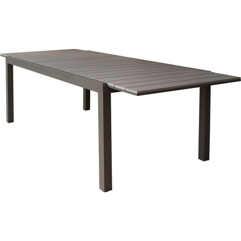 TRIUMPHUS - set tavolo in alluminio e polywood cm 180/240 x 100 x 73 h con 8 poltrone Xanthus (1/4)
