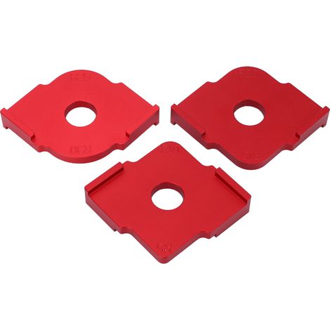 3-teilige Radius-Frässchablone, handgeführt, aus rostfreier Aluminiumlegierung, für Holzbearbeitung, Eckradius-Schablone (1/5)
