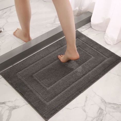 Paillasson 50 x 80 cm Antidérapant Ultra Absorbant Gris Ciel Étoilé (1/3)