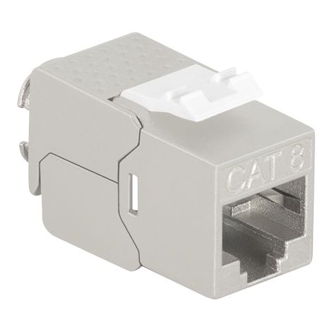 LOGILINK Prise Keystone Cat.8.1 STP AWG 22–26, sans outils, seulement 14,5 mm de large