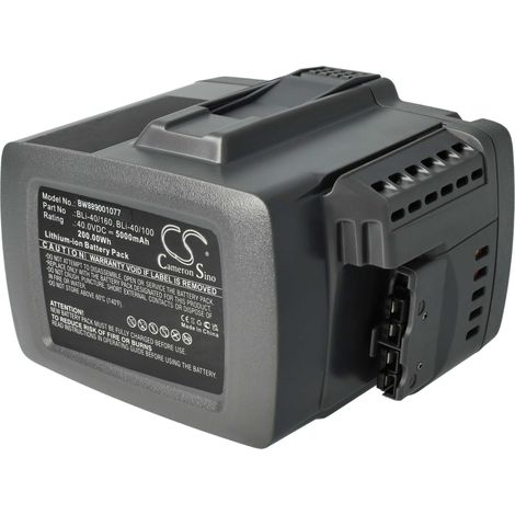 vhbw batteria compatibile con Gardena Power Jet 40-Li rasaerba attrezzo giardinaggio 5000mAh 40V Li-Ion
