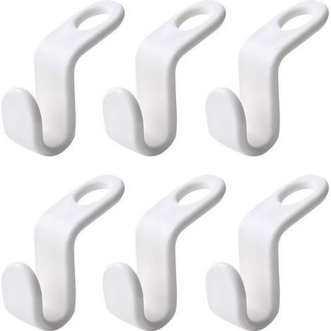 Cintre Gain de Place Crochets Suspension Connexion Chute Clips D'extension pour Garde-Robe Organisateur de Vêtements Crochet D'extension de Cintre Cintres Peu Encombrants ( 6 PCS ) (1/5)