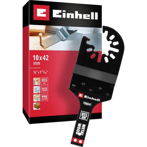 Einhell 708041 Tauchsägeblatt BIM Met, 10mm Bimetallico Kit di accessori per multiutensile 10 mm 1 pz. (1/2)