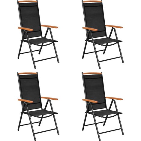 Maison Exclusive - Set da Pranzo da Giardino 5 pz in Alluminio Nero (1/5)
