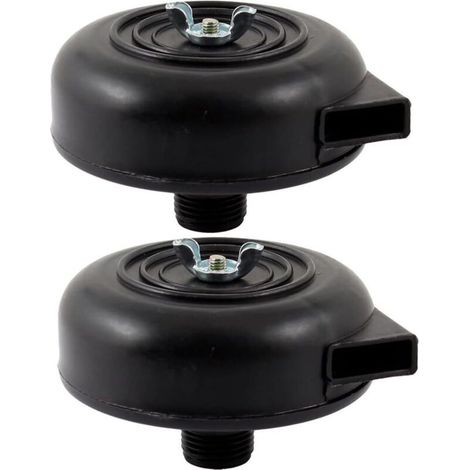 2Pcs couvercles 20mm filtre d᾽échappement silence pour compresseur à air Noir (1/5)