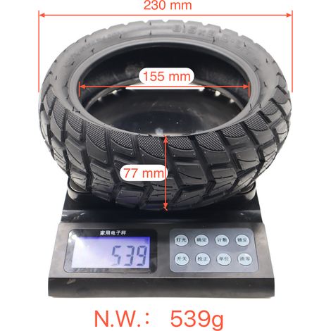 Pneu tout-terrain tubeless 8,53,0-6,1 pour trottinette/draisienne électrique 1S m365 pro, pneu tout-terrain renforcé