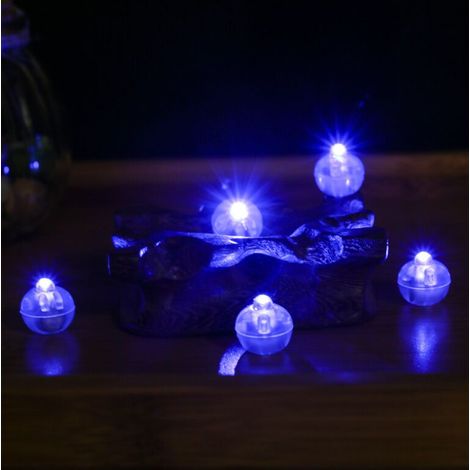 Green Mobility-Lot de 50 guirlandes lumineuses pour ballons, multicolores, petites LED étanches, boules lumineuses rondes pour ballons, œufs de Pâques, fêtes d'anniversaire, mariages, Halloween, décor (1/5)