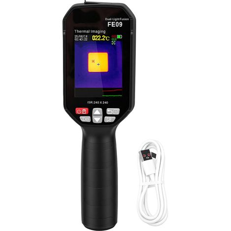Portable 25Hz Thermal Imaging Camera, Thermal Imager with 240x240 Infrared Resolution, Long Battery Life, Temperature Alarm, -4℉-1022℉ & 64G Storage (1/5)