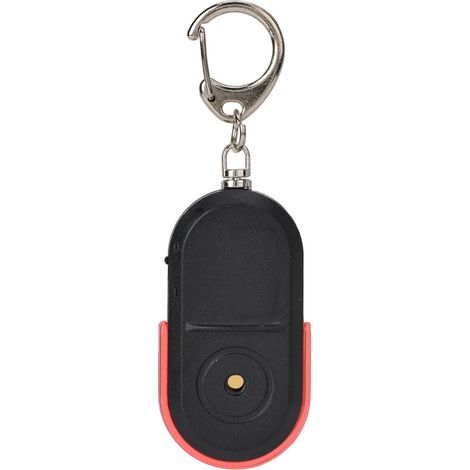 Allarme antifurto senza fili, localizzatore di chiavi, fischietto, suono, luce LED con batteria rossa. (1/5)