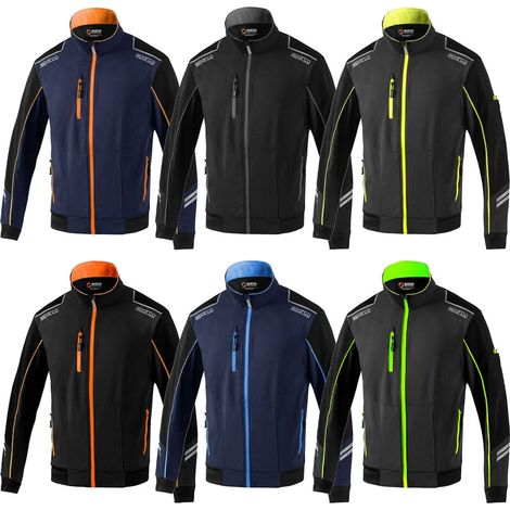 SPARCO LIGHT-SHELL TECH AUSTIN - Taglia: M - Colore: Grigio Scuro / Verde Fluo