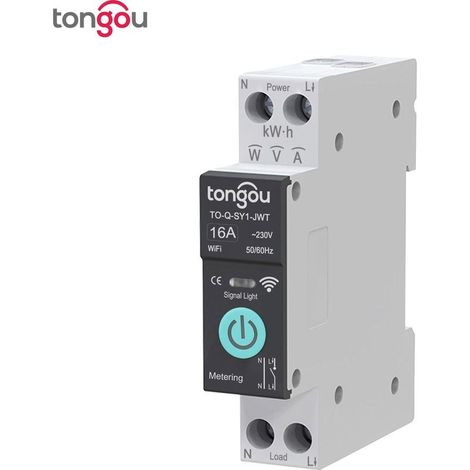Un interrupteur intelligent TUYA WiFi, contrôle à distance sans fil, contrôle mobile à distance, minuterie de comptage, maison intelligente avec mesure, Tuya, Smart Life (1/5)