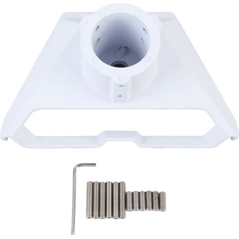 Adattatore per tubo antenna satellitare V3 - Lega di alluminio, angolo regolabile, montaggio sicuro (bianco) (1/5)