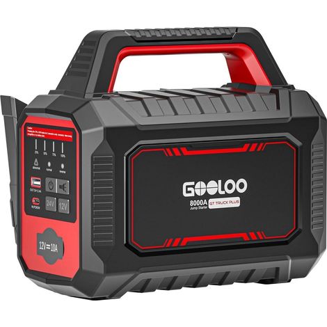 Booster de batterie 8000A 12V/24V avec charge rapide PD65W pour tous véhicules (1/5)