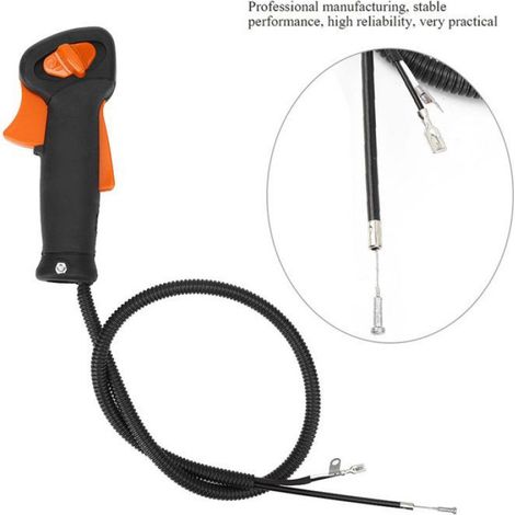 Poignée De Commande D'accélérateur - Tondeuse À Gazon - Compatible FS120 FS200 FS250 - 18,5 Cm - En Plastique - 1 Pièce (1/4)