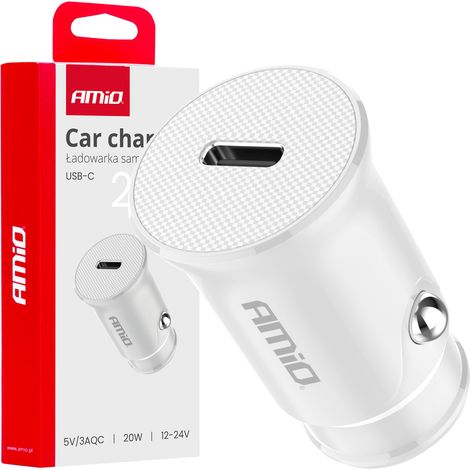Caricabatterie da auto USB-C da 20 W amio-03876 (1/5)
