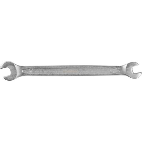 Schlüssel Strend Pro 3113, 6x7 mm, Maulschlüssel, doppelseitig, Cr-V