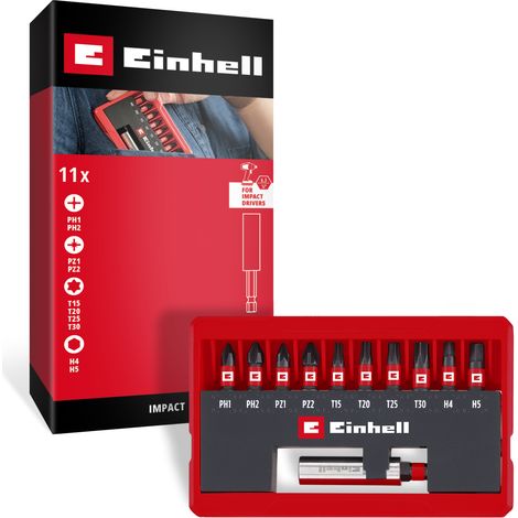 Einhell Impact Bit Taschenbox 11tlg 118673 Bit-Set 1/4" (6.3 mm), PH, PZ, TORX, Sechskant (1/5)
