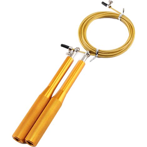 Corde À Sauter - Poignées En Aluminium Avec Roulements Doubles - Câble Réglable 3 Mètres - Pour Hiit Et Fitness (1/5)