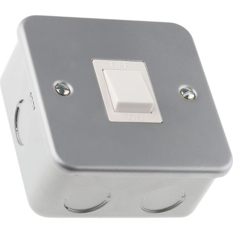 Interrupteur d'éclairage Rocker IP20 Gris ( Prix pour 1 ) (1/2)