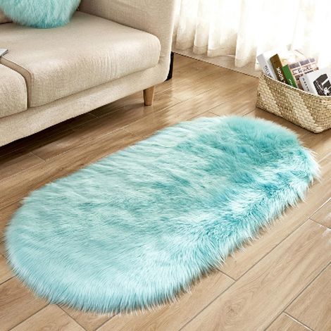 Tapis Faux Peau De Mouton - 40x60 cm - Doux Et Moelleux - Pour Chambre À Coucher, Canapé, Fauteuil Ou Bureau - 1 Pièce (1/5)